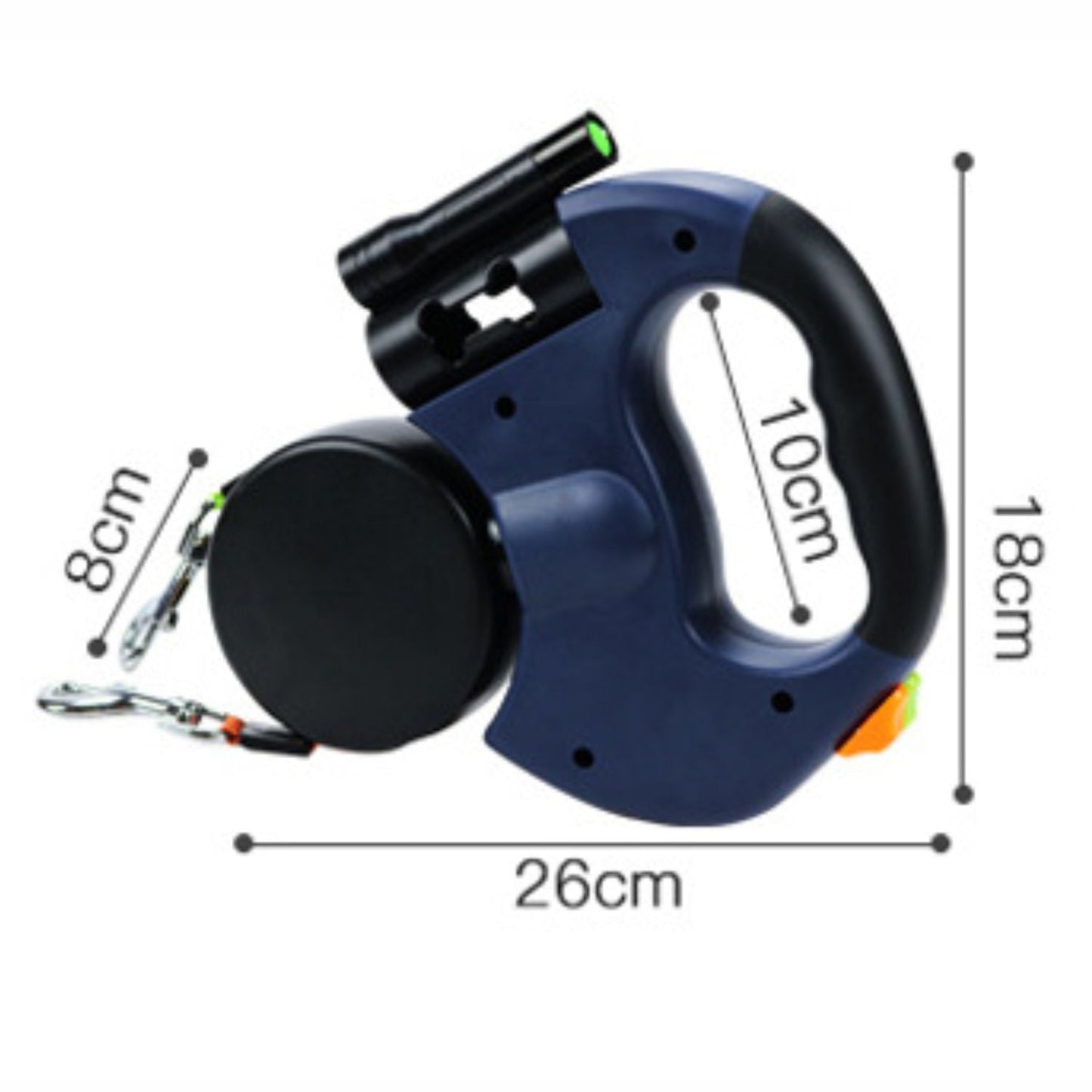 Dubbele Anti-Knoop Hondenriem | Twee-in-één Automatische Oprolbare Riem