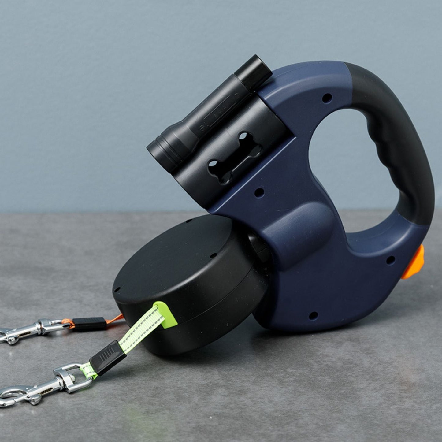 Dubbele Anti-Knoop Hondenriem | Twee-in-één Automatische Oprolbare Riem