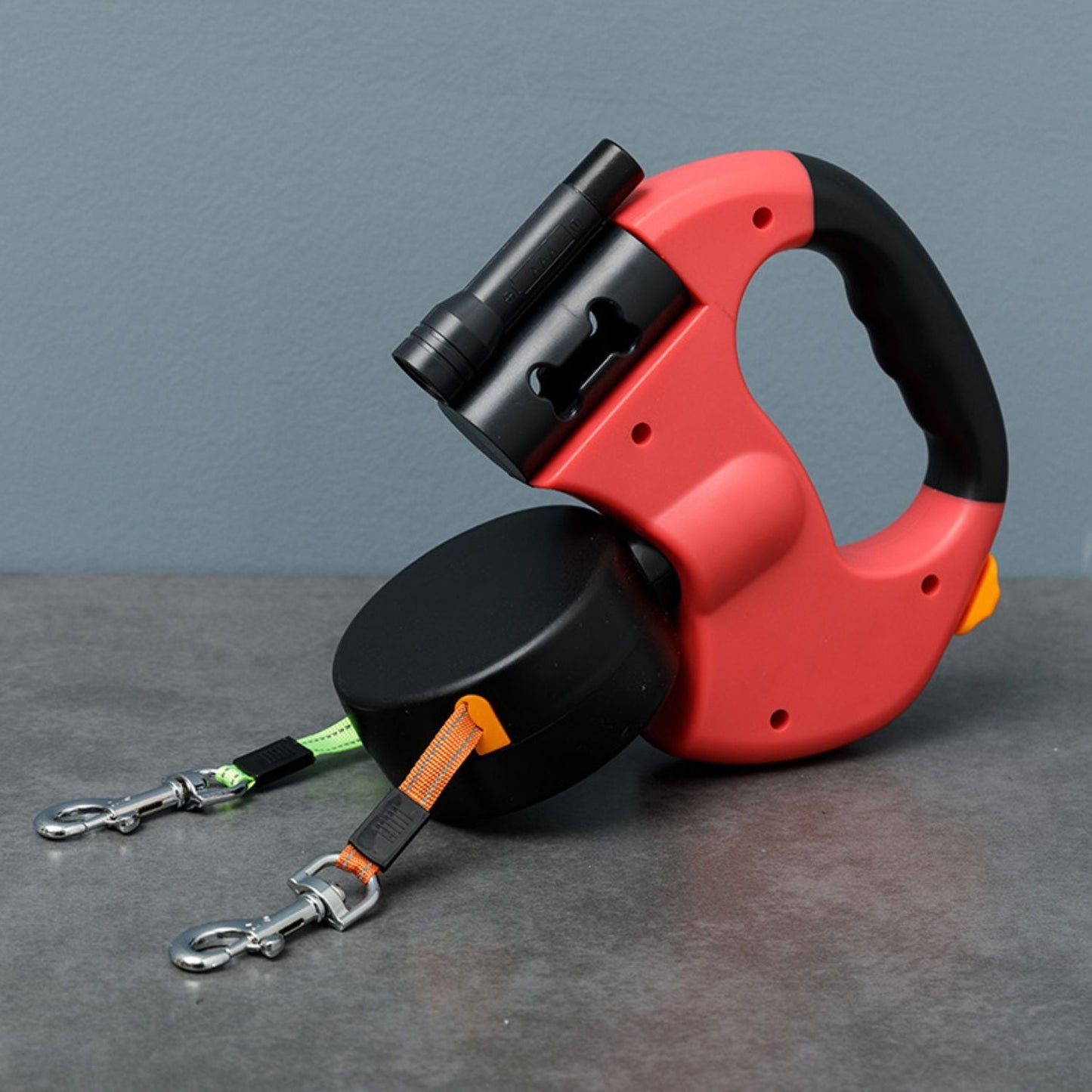 Dubbele Anti-Knoop Hondenriem | Twee-in-één Automatische Oprolbare Riem