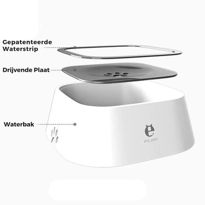 Els Pet anti-spat waterbak voor honden en katten