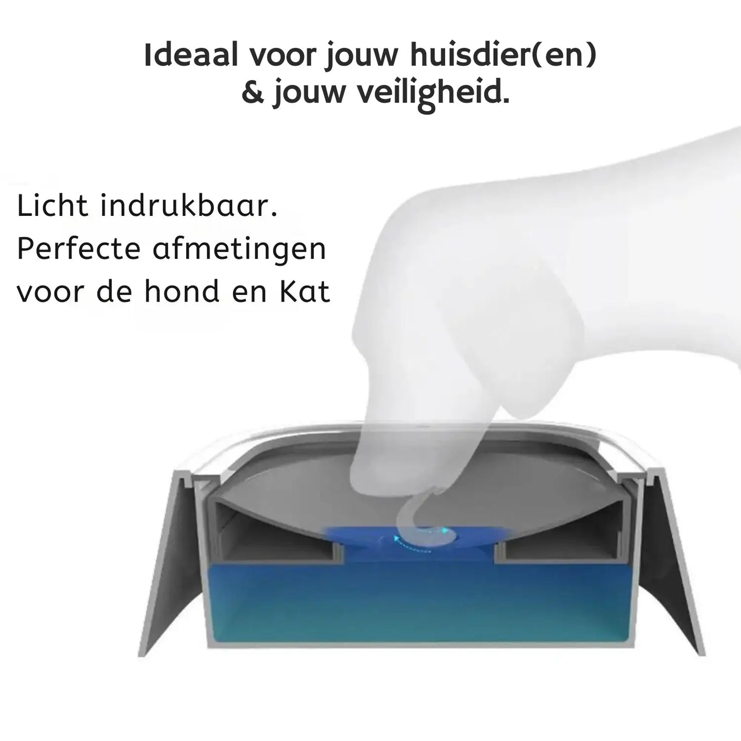 Els Pet anti-spat waterbak voor honden en katten