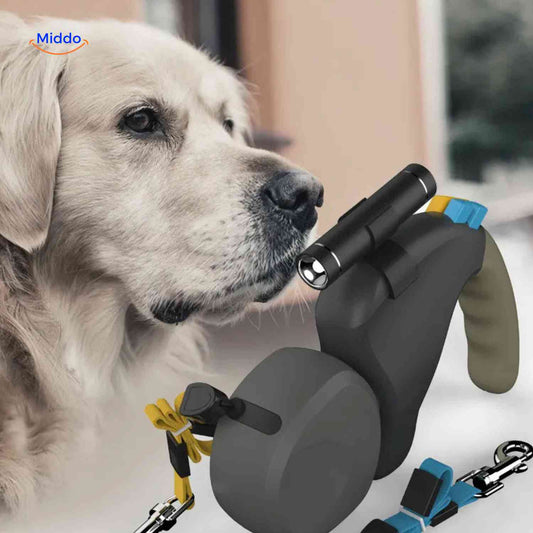 Duo Hondenriem 2.0 Pro | Wandelen met 2 honden zonder gedoe