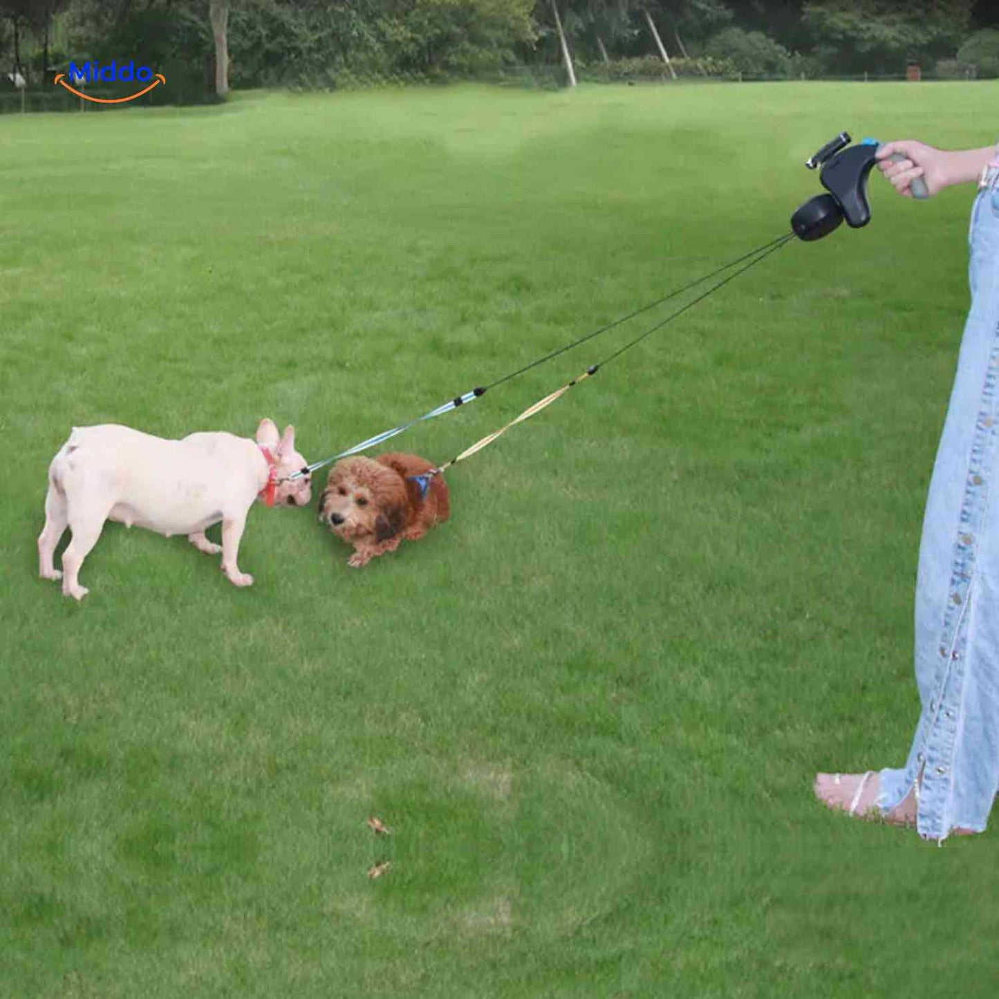 Duo Hondenriem 2.0 Pro | Wandelen met 2 honden zonder gedoe
