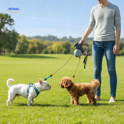 Duo Hondenriem 2.0 Pro | Wandelen met 2 honden zonder gedoe