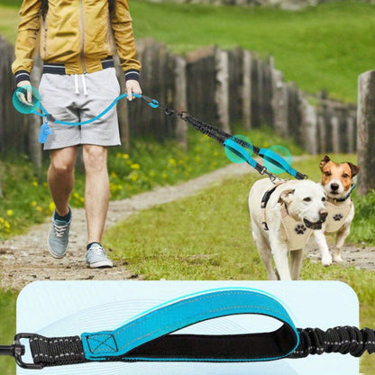 Dubbele Hondenriem | 360° Klitvrije & Reflecterende Veiligheidsontwerp