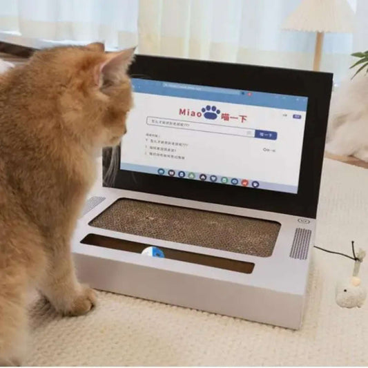 Kat Laptop-Stijl Krabplank van karton