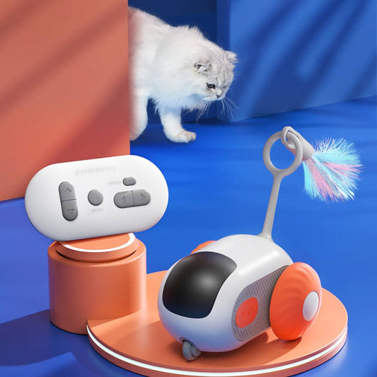 Interactief speeltje | Zelfrijdende auto voor katten en honden