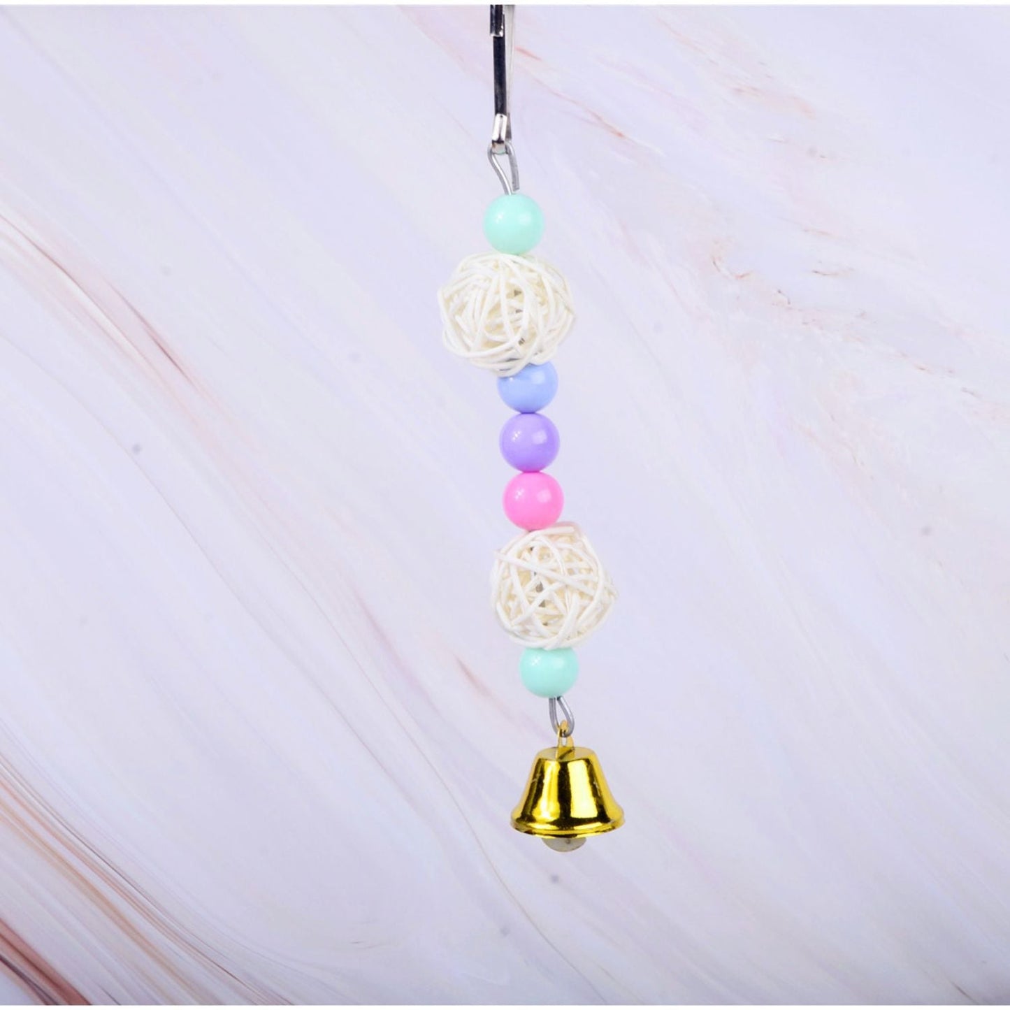 6-delige Gekleurde Speelgoedset voor middelgrote vogels